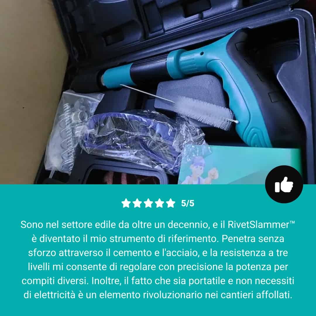 RHINOFIX Rivetslammer PRO – Attrezzo per chiodatura a molla