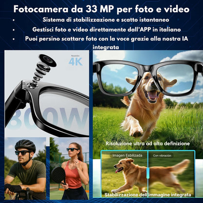 Occhiali Intelligenti IA – SmartView Pro